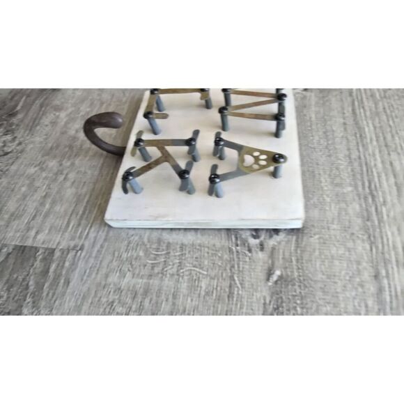 2 Mudpie WALK  WOOF Iron Hook Dog Leash Hanger HANGERS - Picture 7 of 11